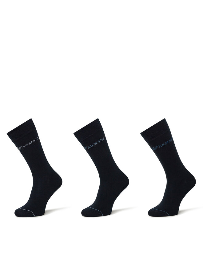 Emporio Armani 3er-Set hohe Herrensocken Emporio Armani EM000554 AF12276 MB154 Dunkelblau