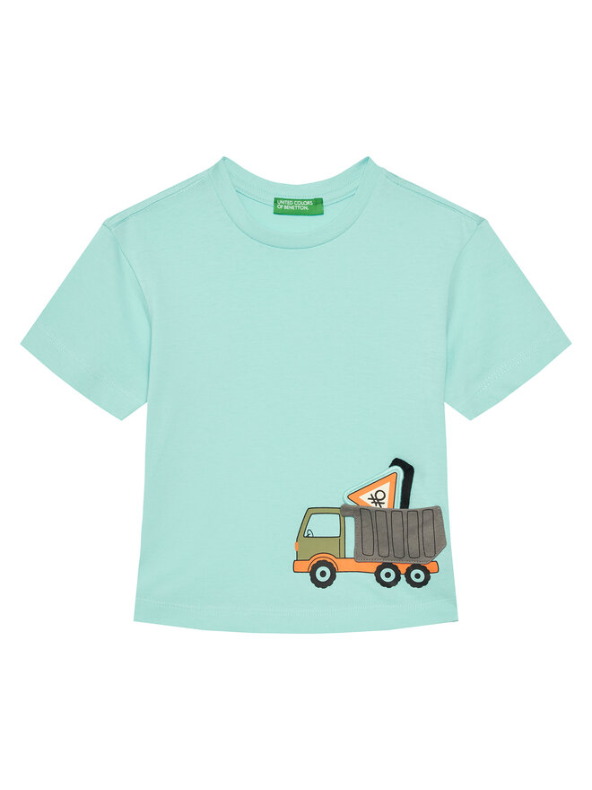 United Colors Of Benetton United Colors Of Benetton Marškinėliai 3I1XG10J6 Žalia Regular Fit