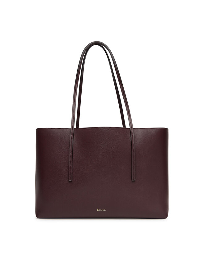Calvin Klein Handtasche Calvin Klein Foil Logo Tote W/Pouch LV04F3274G Dunkelrot