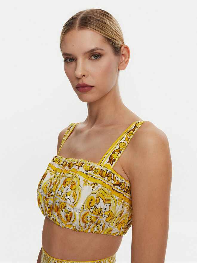 Dolce&Gabbana Dolce&Gabbana Топ F755PT HH5EA Жовтий Regular Fit