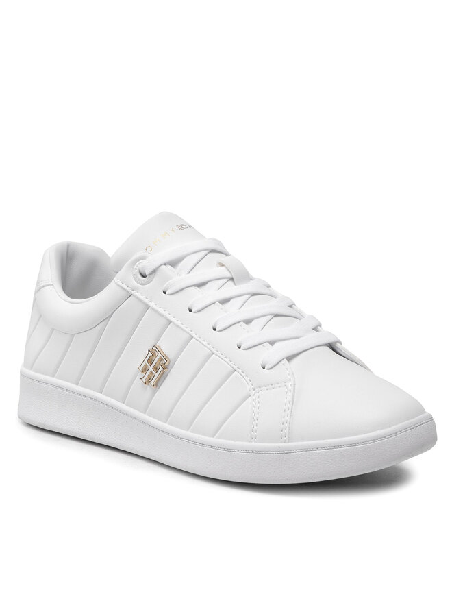 Tommy Hilfiger Tenisice Tommy Hilfiger Th Bio Court Sneaker Classic FW0FW06802 Bijela
