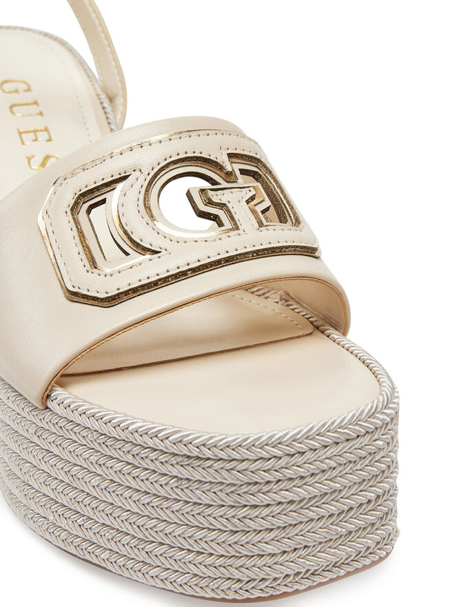 Guess Espadryle Guess FLJTAN LEA04 Écru