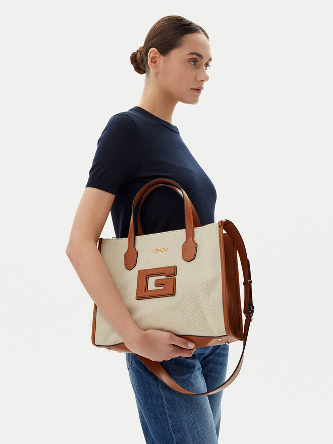 Guess Дамска чанта Guess HWWG91 98220 Бежов