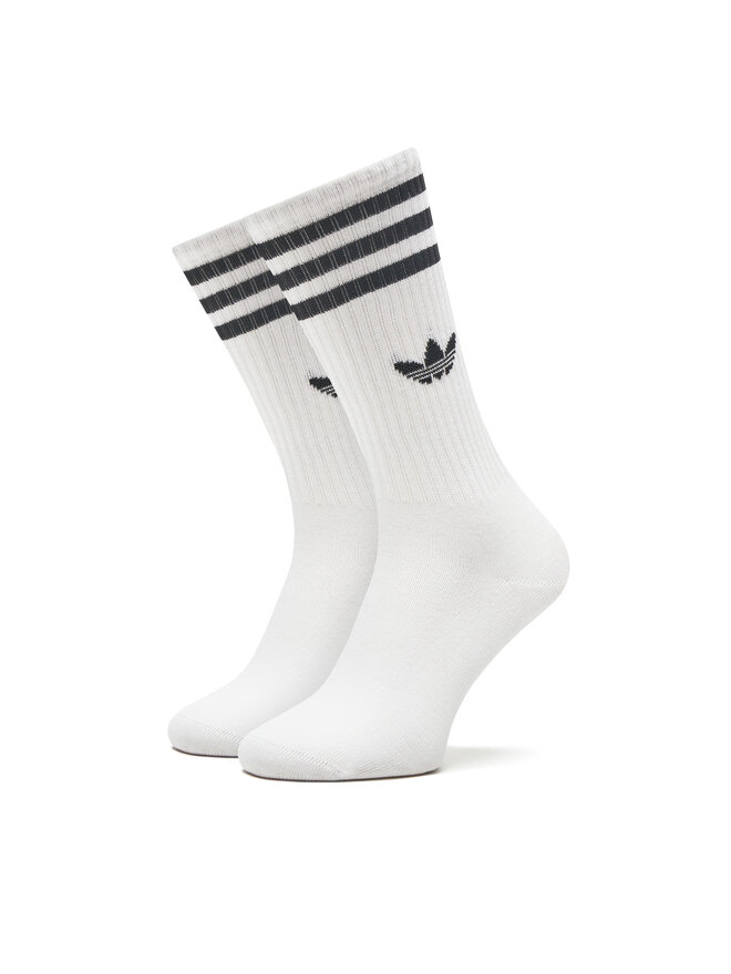 adidas Zestaw 3 par wysokich skarpet unisex adidas Solid Crew IJ0734 Biały