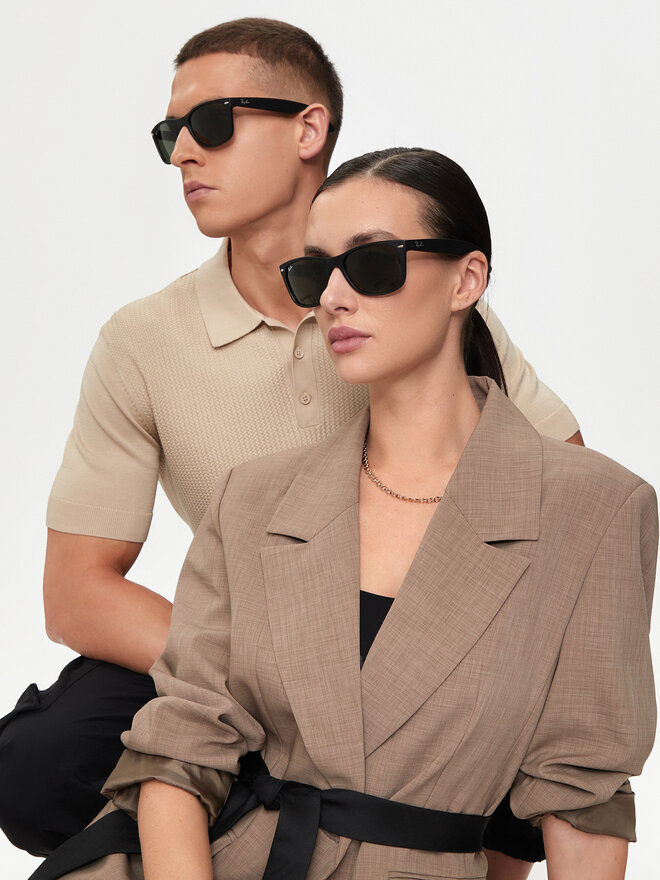 Ray-Ban Okulary przeciwsłoneczne Ray-Ban New Wayfarer 0RB2132 622 Czarny