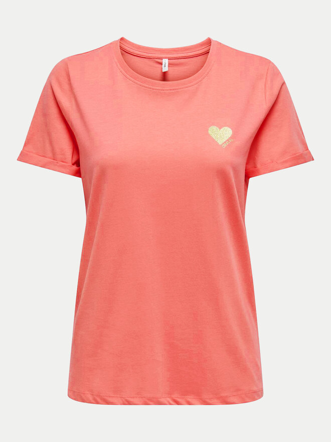 ONLY ONLY Camiseta Kita 15244714 Rosa Regular Fit
