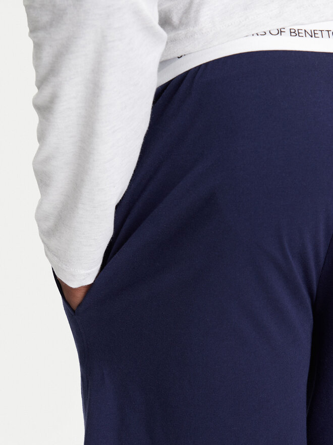 United Colors Of Benetton United Colors Of Benetton Pyjamashorts 30964900D Dunkelblau Regular Fit