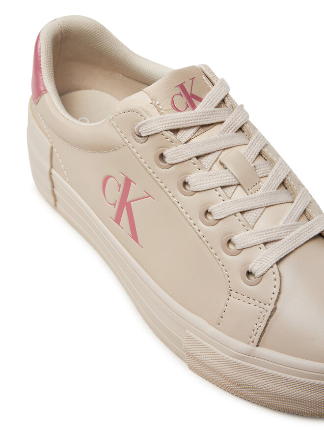 Calvin Klein Jeans Zapatillas Calvin Klein Jeans Vulc Flatform YW0YW01613 Écru