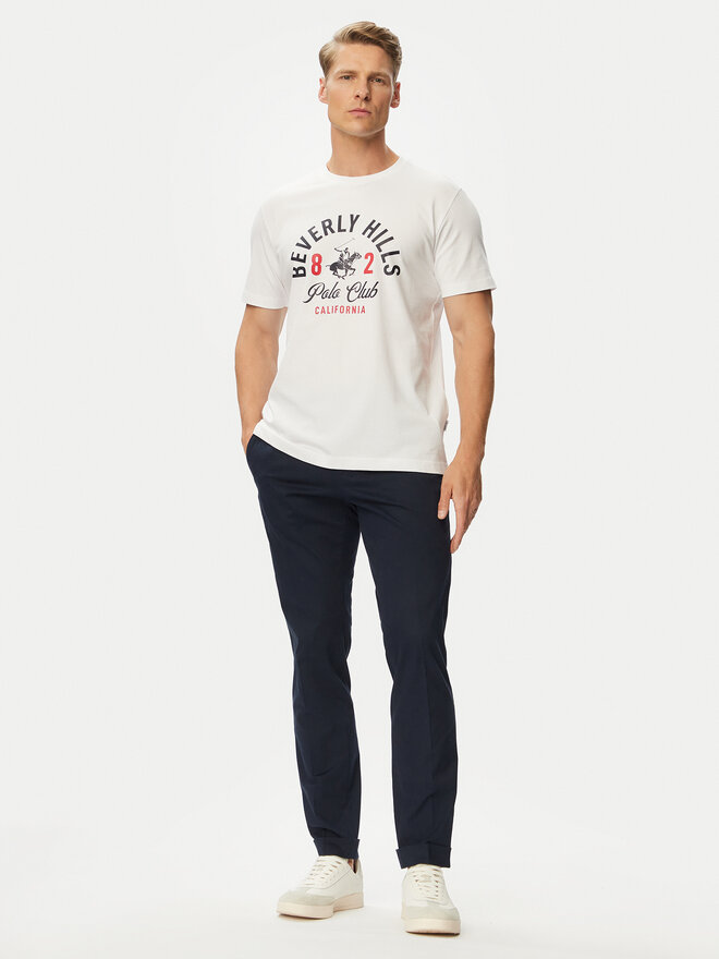 Beverly Hills Polo Club Beverly Hills Polo Club T-Shirt P-SS26M-TS1290 Weiß Regular Fit