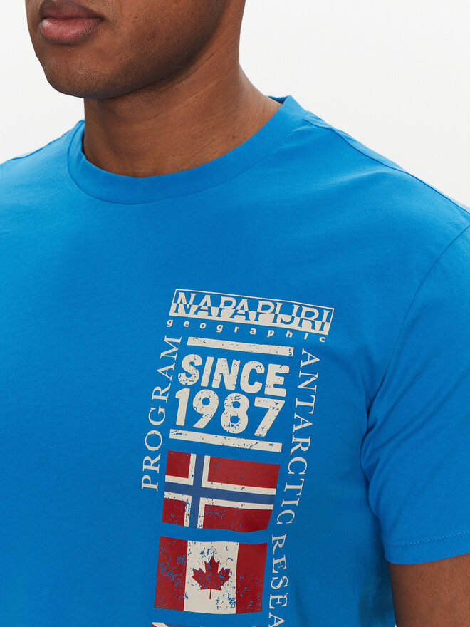 Napapijri Napapijri Camiseta S-Turin NP0A4HQG Azul Regular Fit