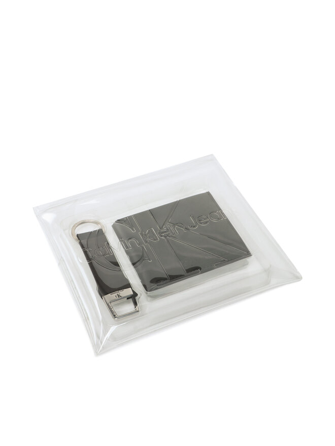 Calvin Klein Jeans Geldbörse und Schlüsselanhänger Set Calvin Klein Jeans Billfold W/Coin + Keyfob K50K508235 Schwarz