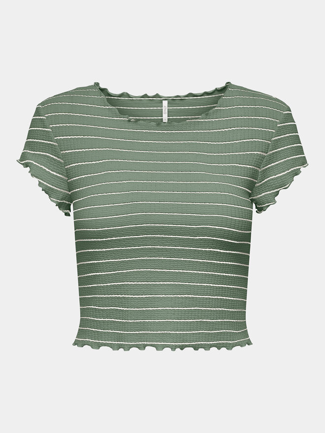 ONLY ONLY Camiseta Anits 15253651 Verde Regular Fit