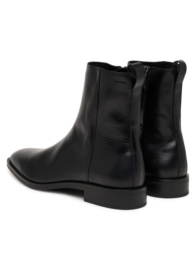 Calvin Klein Stiefel Calvin Klein Slim Clean Zip Boot Lth HM0HM02007 Schwarz