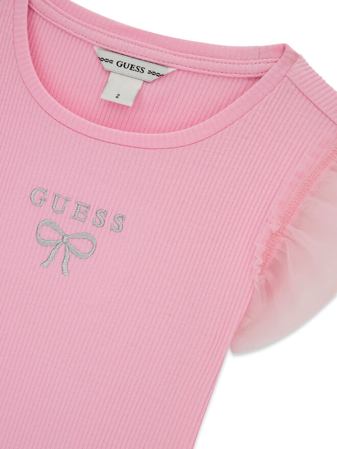 Guess Guess T-Shirt K6RI12 KCU20 Rosa Regular Fit