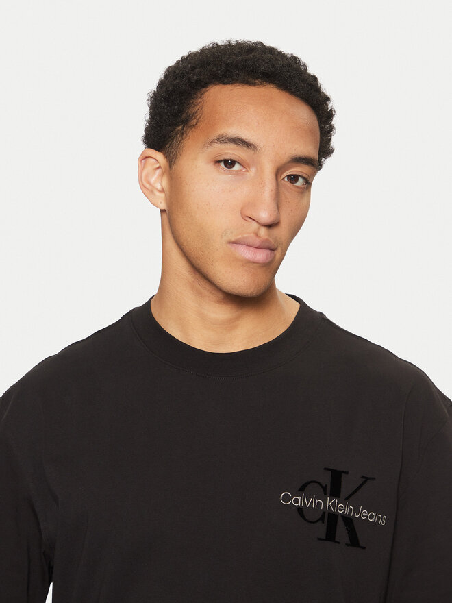 Calvin Klein Jeans Calvin Klein Jeans Футболка Bristle Monologo J30J327107 Чорний Regular Fit