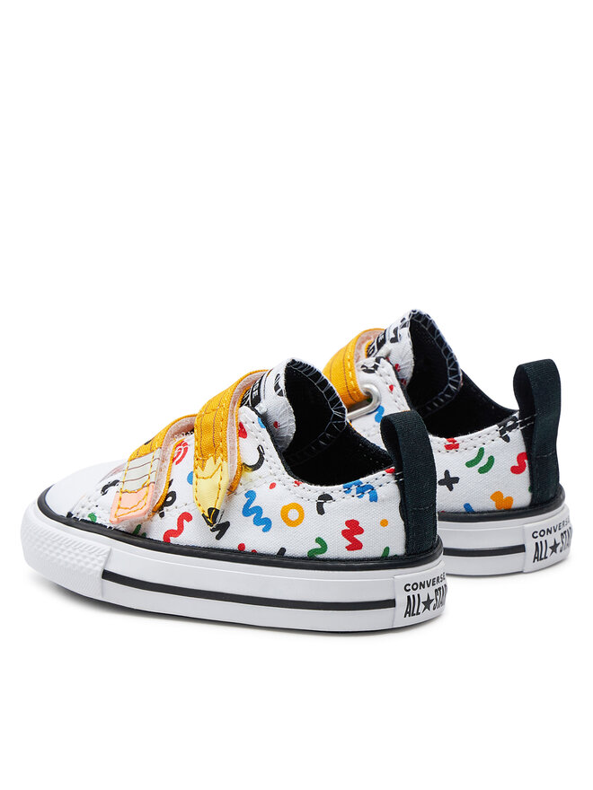 Converse Plátěnky Converse Chuck Taylor All Star Easy-On Doodles A07219C Bílá