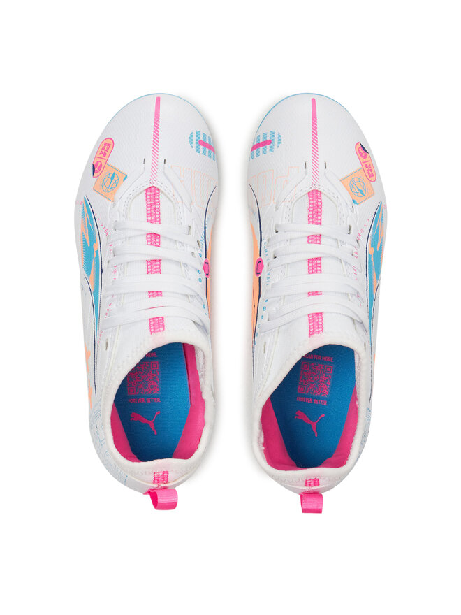 Puma Futbalové topánky Puma ULTRA 5 MATCH VOL. UP FG/AG Jr 108065 01 Biela