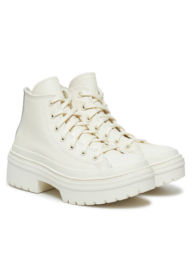 Converse Botki Converse Chuck Taylor All Star Lugged Heel Leather Platform A10370C Biały