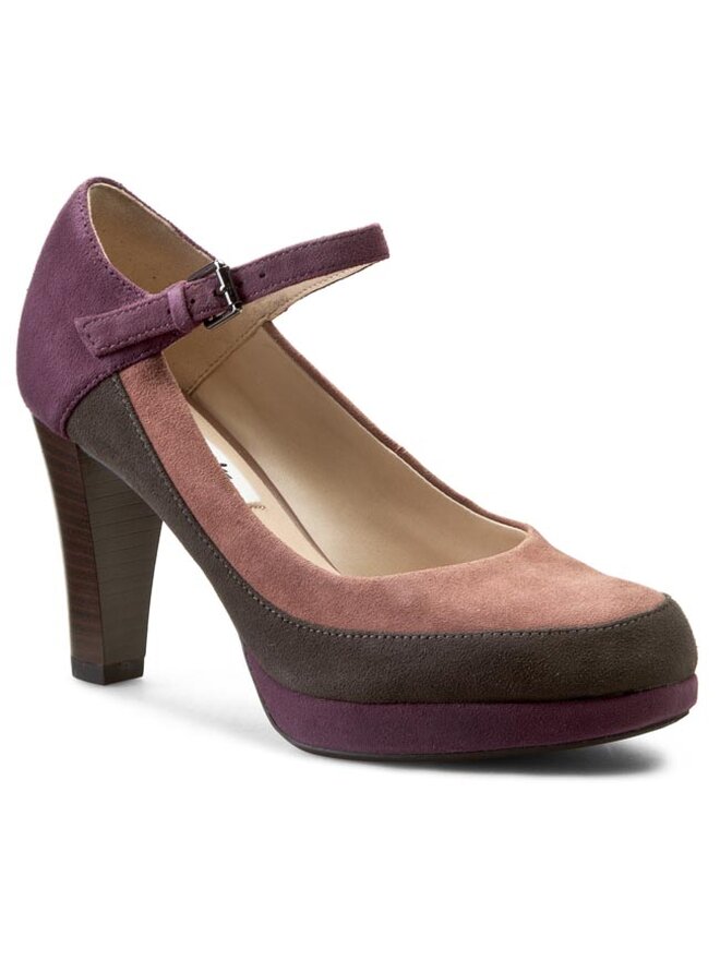 Chaussures basses Clarks Kendra Dime 261110214 Violet chaussures