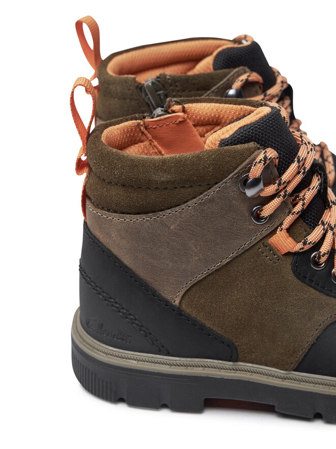 Clarks Schnürschuhe Clarks Lorcam Hike O. 26178387 Khakifarben