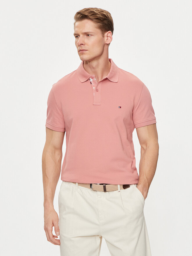 Tommy Hilfiger Tommy Hilfiger Polo Palm Under Collar MW0MW34738 Ροζ Regular Fit