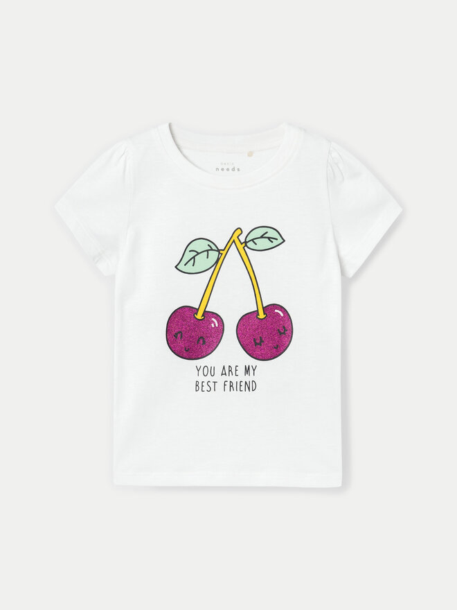 NAME IT NAME IT Marškinėliai Vibeke 13228146 Balta Regular Fit