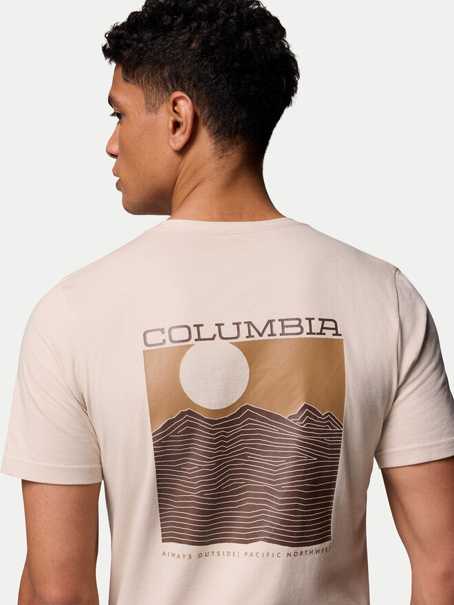 Columbia Columbia Camiseta Rapid Ridge 1934824 Beis Regular Fit
