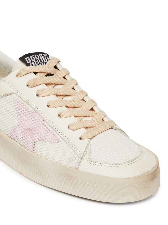 GOLDEN GOOSE Sneakersy GOLDEN GOOSE Stardan Under Net Star GWF00370.F004736.11547 Écru