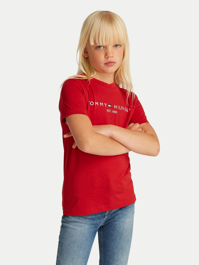 Tommy Hilfiger Tommy Hilfiger Póló Essential KS0KS00397 S Piros Regular Fit