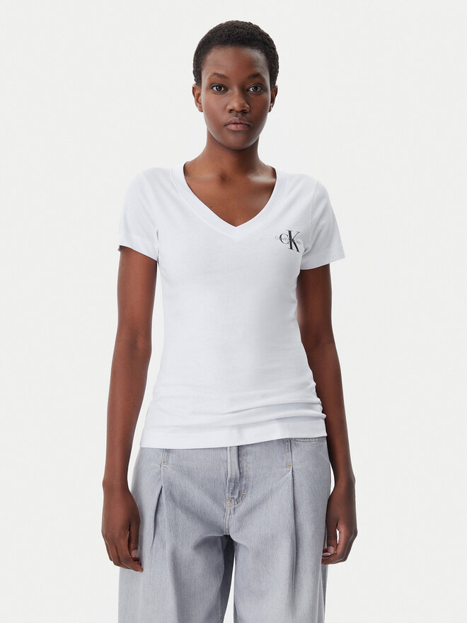 Calvin Klein Jeans Calvin Klein Jeans Σετ 2 T-Shirts J20J223447 Λευκό Regular Fit