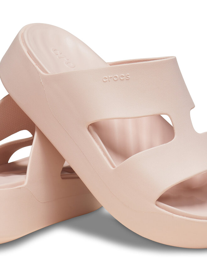 Crocs Şlapi Crocs Getaway Platform H-Strap 209409 Écru