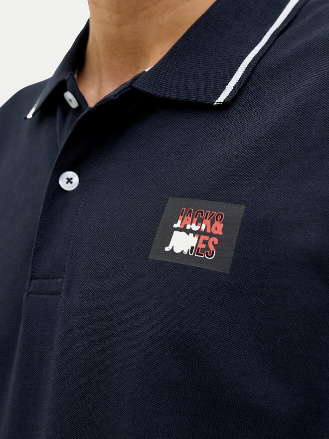 Jack&Jones Jack&Jones Pólóing Hudson 12269238 Sötétkék Regular Fit