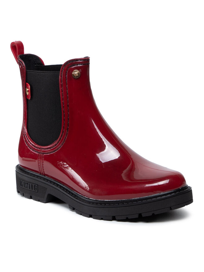 Bottes de pluie Mustang 1413 502 5 Rouge chaussures