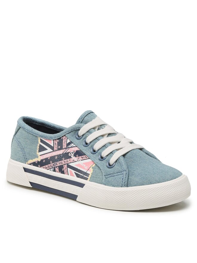 Pepe Jeans Teniszcipő Pepe Jeans Brady Flag G PGS30563 Kék