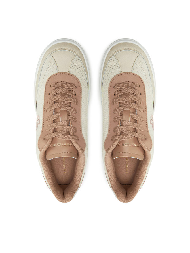 Tommy Hilfiger Αθλητικά Tommy Hilfiger Th Heritage Sneaker Perf FW0FW08380 Μπεζ
