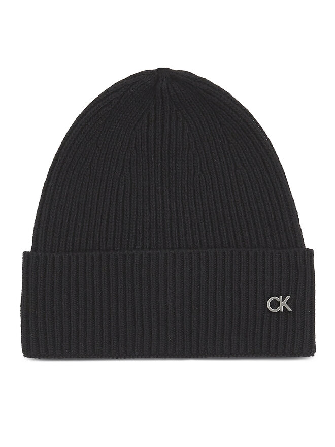 Calvin Klein Sada čepice a šál Calvin Klein Re-Lock Beanie / Scarf K60K611331 Černá