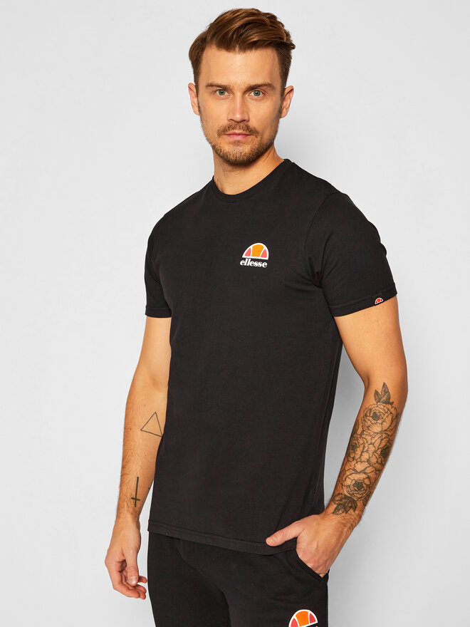 Ellesse Ellesse Marškinėliai Canaletto SHS04548 Juoda Regular Fit
