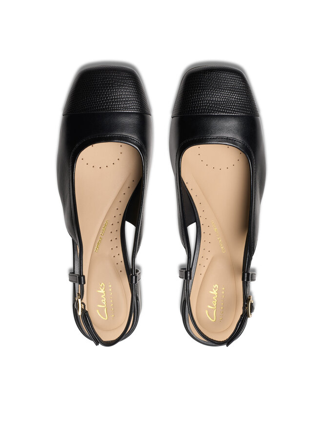 Clarks Sandali Clarks Nyta45 Sling 26181320 Črna