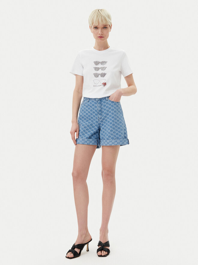 KARL LAGERFELD KARL LAGERFELD Camiseta A2W17103 Blanco Regular Fit