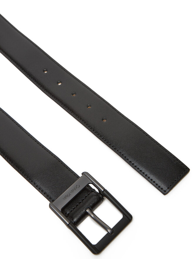 Calvin Klein Vīriešu josta Calvin Klein Classic Buckle Belt 38Mm LV04D7012G Melns