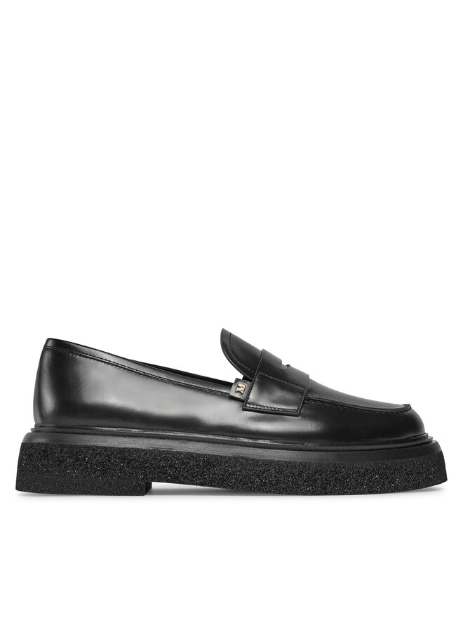 Max Mara Loafersy Max Mara Crepeloafer 23452619336 Černá