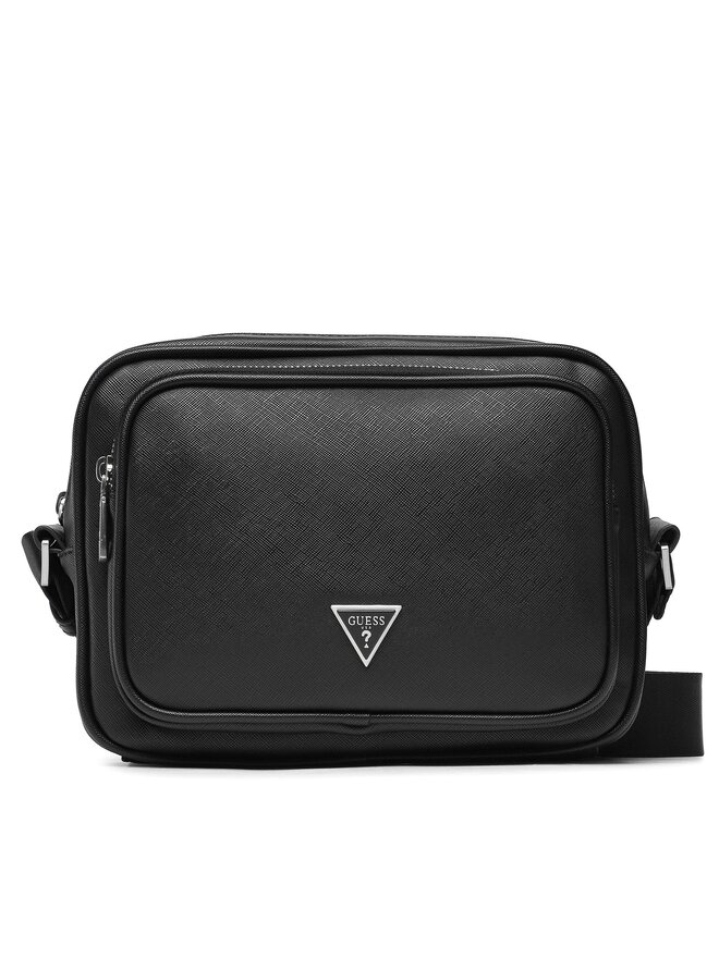 Guess Geantă crossover Guess Cestosa Saffiano Smart HMECSA P3229 Negru