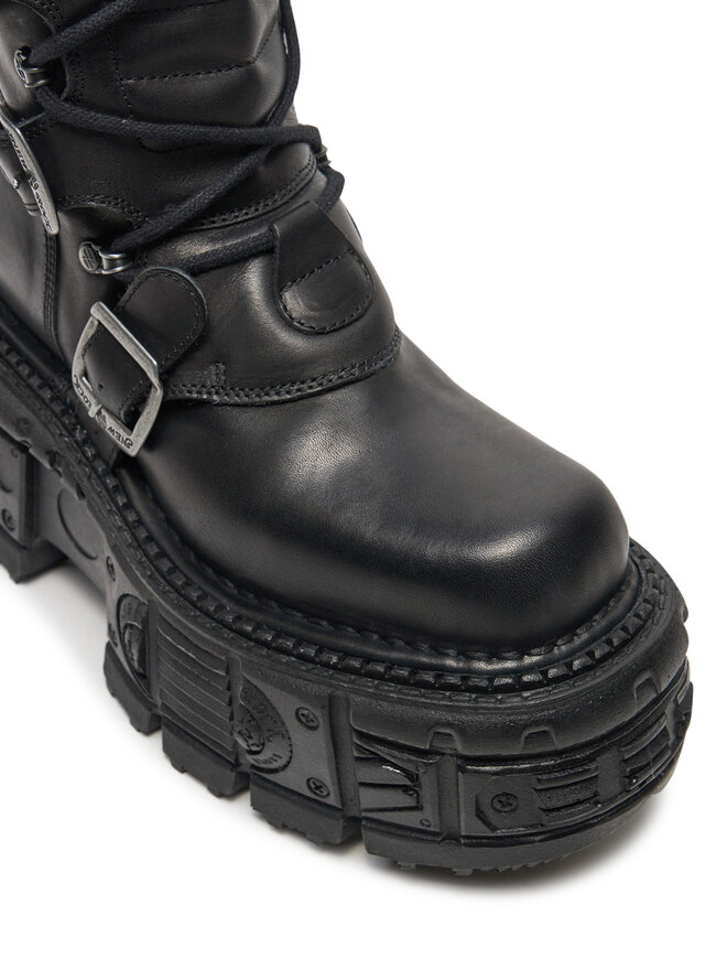 NEW ROCK Schnürstiefel NEW ROCK M-272-S3 Schwarz