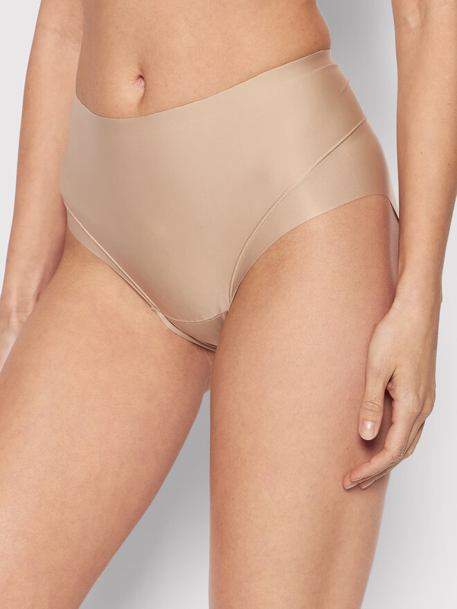 Selmark Selmark Klassischer Damenslip mit hoher Taille Basicos 00243 Beige