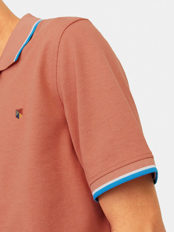 Jack&Jones Jack&Jones Поло Bluwin 12169064 Оранжевий Regular Fit