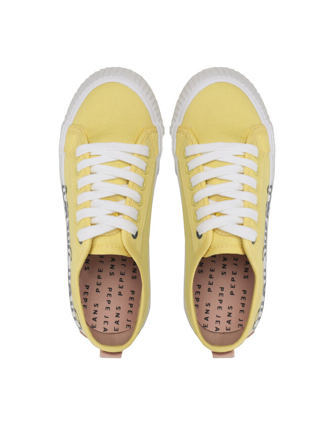 Pepe Jeans Sneakers aus Stoff Pepe Jeans Ottis Log G PGS30577 Gelb
