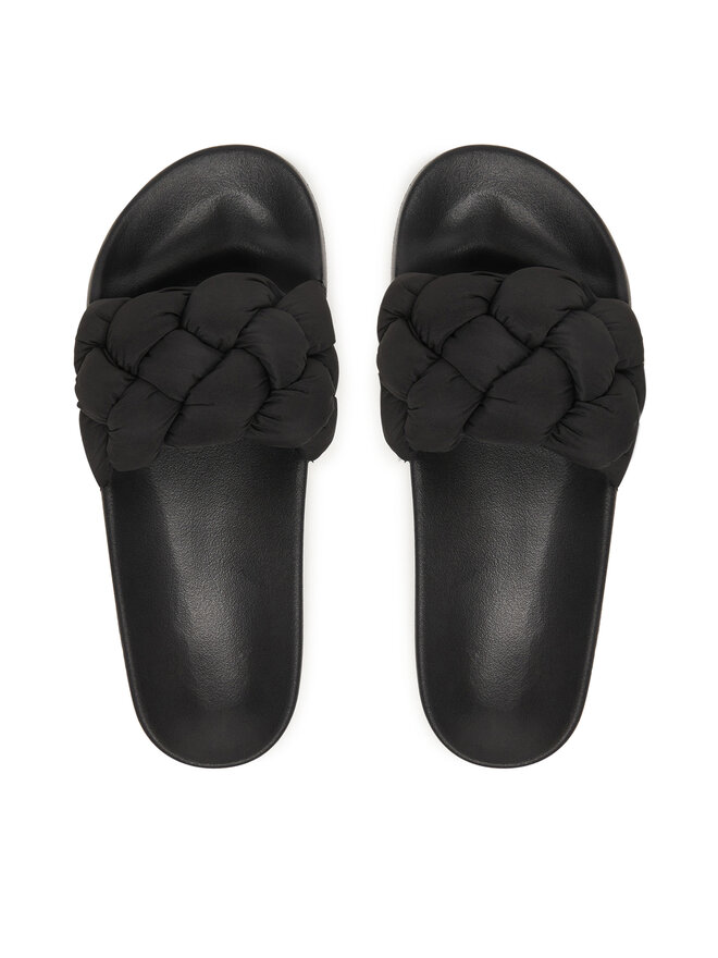 Tommy Jeans Pantoletten Tommy Jeans Tjw Braided Slides EN0EN02975 Schwarz