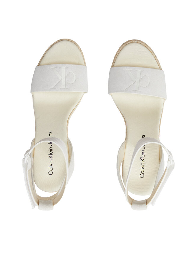 Calvin Klein Jeans Espadrillas Calvin Klein Jeans Wedge Sandal Su Mg Btw YW0YW01026 Écru