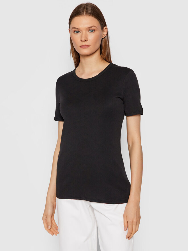 United Colors Of Benetton United Colors Of Benetton Marškinėliai 3GA2E16A0 Juoda Regular Fit