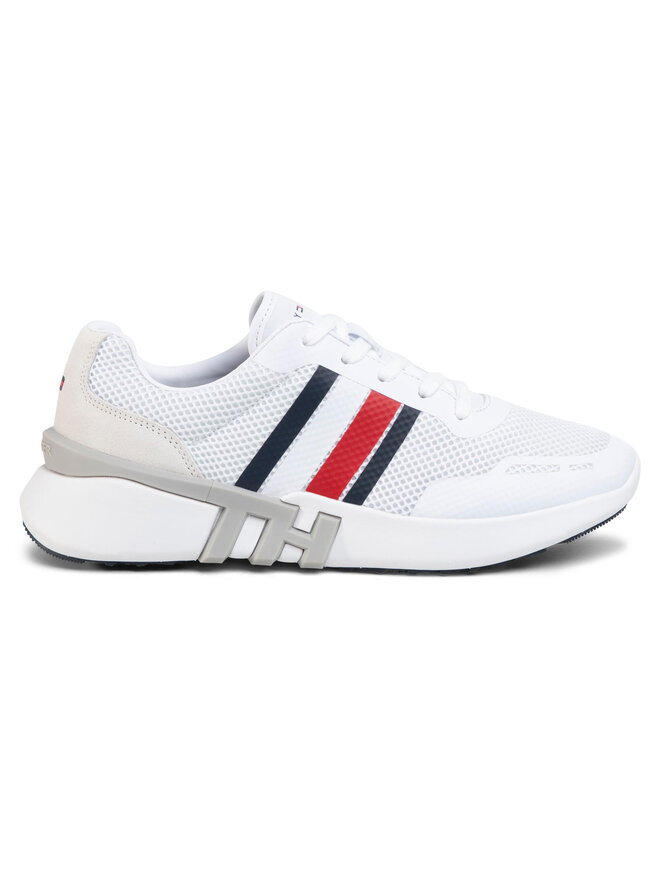Zapatillas Tommy Hilfiger Lightweight Corporate Th Runner FM0FM02661 Blanco zapatos.es